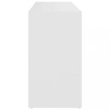 fehér szerelt fa cipőtároló pad 103 x 30 x 55 cm