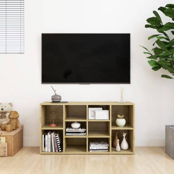 sonoma tölgy színű szerelt fa cipőtároló pad 103 x 30 x 55 cm