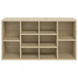 sonoma tölgy színű szerelt fa cipőtároló pad 103 x 30 x 55 cm