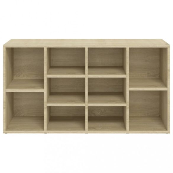 sonoma tölgy színű szerelt fa cipőtároló pad 103 x 30 x 55 cm