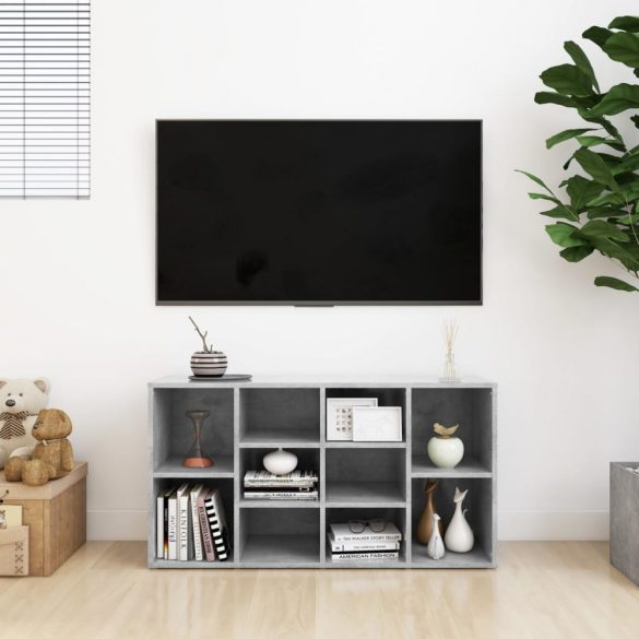 betonszürke szerelt fa cipőtároló pad 103 x 30 x 55 cm