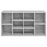 betonszürke szerelt fa cipőtároló pad 103 x 30 x 55 cm