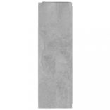 betonszürke szerelt fa tükrös fürdőszoba szekrény