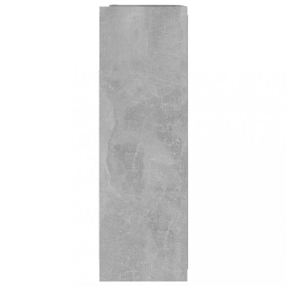 betonszürke szerelt fa tükrös fürdőszoba szekrény