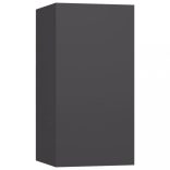 2 db szürke szerelt fa TV-szekrény 30,5 x 30 x 60 cm