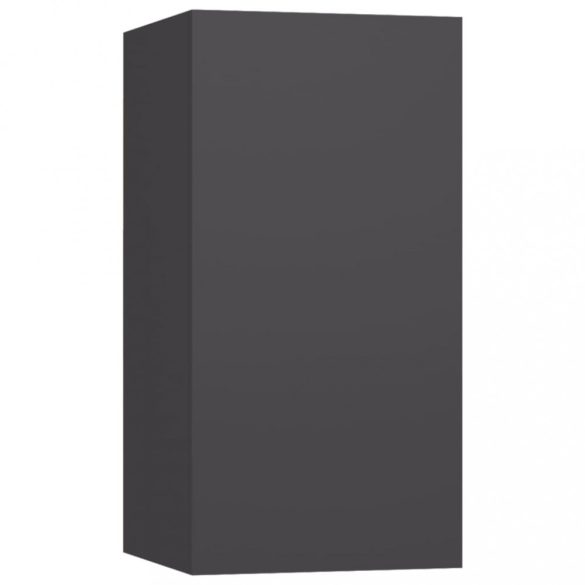 2 db szürke szerelt fa TV-szekrény 30,5 x 30 x 60 cm