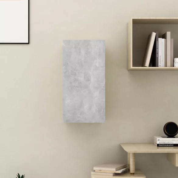 betonszürke szerelt fa TV-szekrény 30,5 x 30 x 60 cm