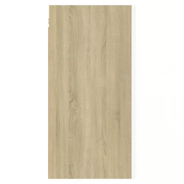 fehér és sonoma tölgy szerelt fa TV-szekrény 30,5 x 30 x 60 cm