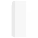 fehér szerelt fa TV-szekrény 30,5 x 30 x 90 cm