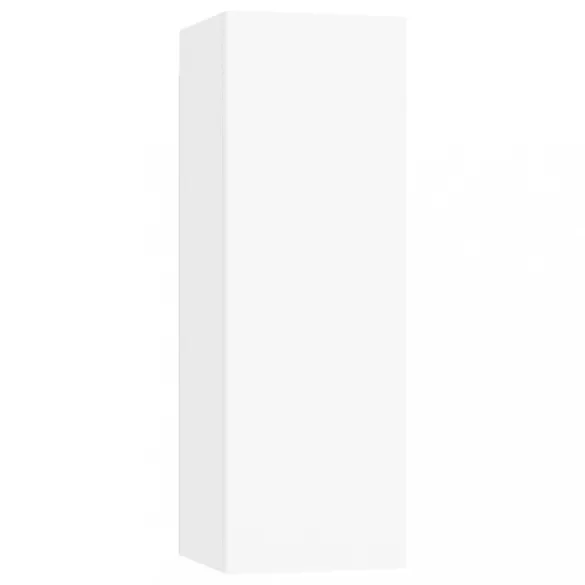 fehér szerelt fa TV-szekrény 30,5 x 30 x 90 cm