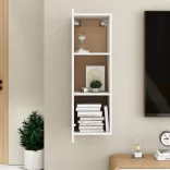 fehér szerelt fa TV-szekrény 30,5 x 30 x 90 cm