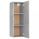 betonszürke szerelt fa TV-szekrény 30,5 x 30 x 90 cm