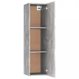 betonszürke szerelt fa TV-szekrény 30,5 x 30 x 110 cm