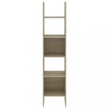 sonoma tölgy színű szerelt fa könyvszekrény 40 x 35 x 180 cm