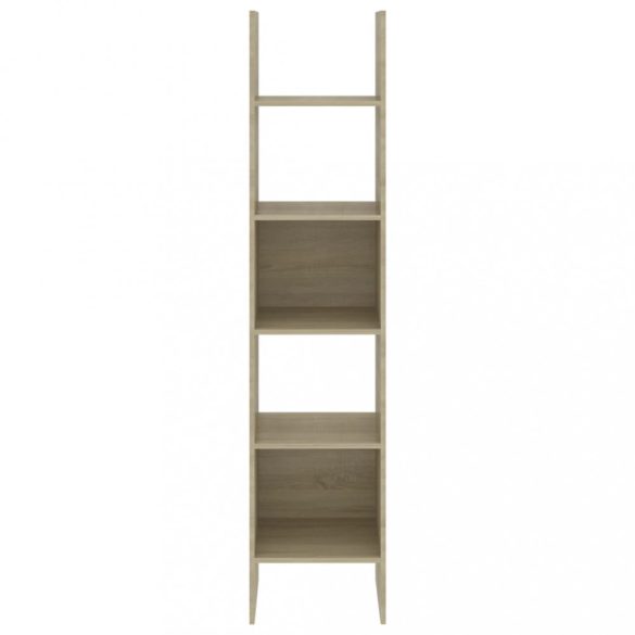 sonoma tölgy színű szerelt fa könyvszekrény 40 x 35 x 180 cm