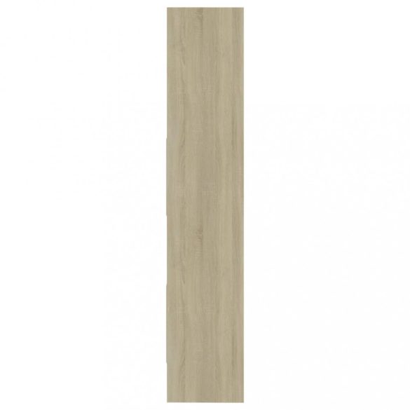 sonoma tölgy színű szerelt fa könyvszekrény 40 x 35 x 180 cm