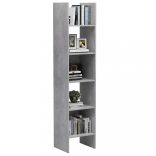 betonszürke szerelt fa könyvszekrény 40 x 35 x 180 cm