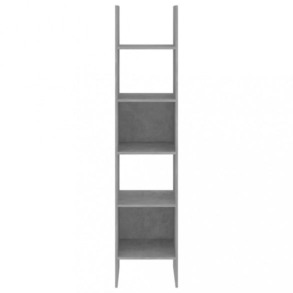 betonszürke szerelt fa könyvszekrény 40 x 35 x 180 cm