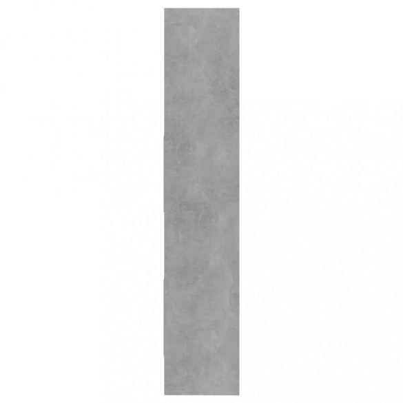 betonszürke szerelt fa könyvszekrény 40 x 35 x 180 cm