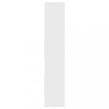 fehér szerelt fa könyvszekrény 60 x 35 x 180 cm