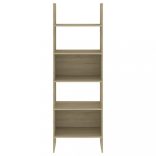 sonoma tölgy színű szerelt fa könyvszekrény 60 x 35 x 180 cm