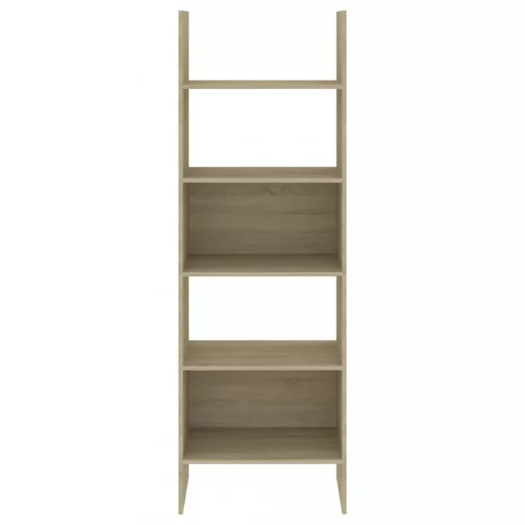sonoma tölgy színű szerelt fa könyvszekrény 60 x 35 x 180 cm