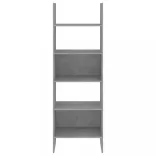 betonszürke szerelt fa könyvszekrény 60 x 35 x 180 cm