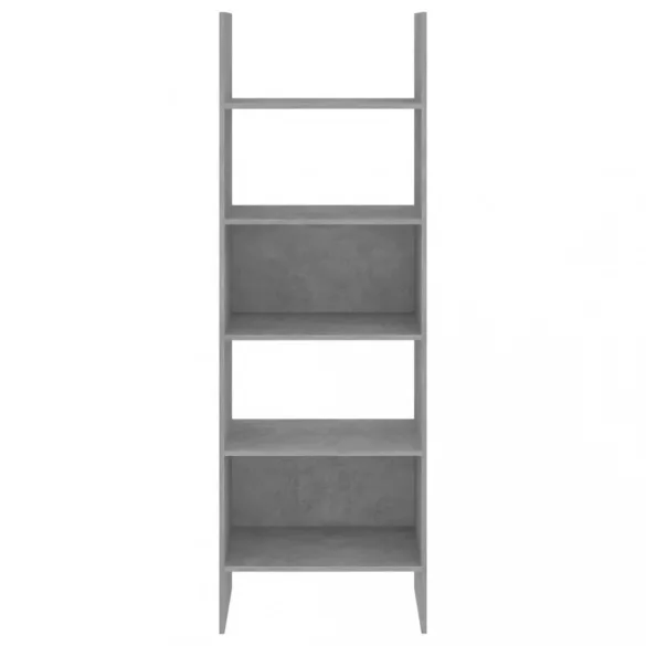 betonszürke szerelt fa könyvszekrény 60 x 35 x 180 cm