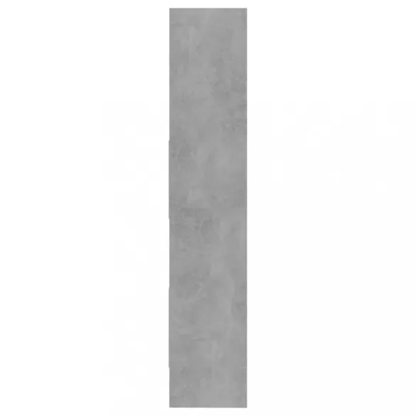 betonszürke szerelt fa könyvszekrény 60 x 35 x 180 cm
