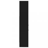 fekete szerelt fa könyvszekrény 40 x 35 x 180 cm