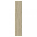 sonoma tölgy színű szerelt fa könyvszekrény 40 x 35 x 180 cm