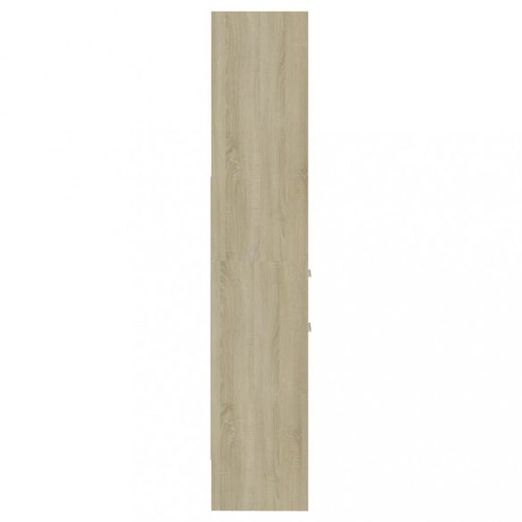 sonoma tölgy színű szerelt fa könyvszekrény 40 x 35 x 180 cm