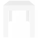 fehér szerelt fa étkezőasztal 140 x 74,5 x 76 cm