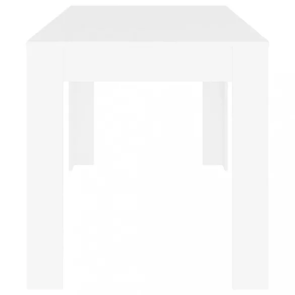 fehér szerelt fa étkezőasztal 140 x 74,5 x 76 cm