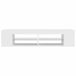 fehér TV-szekrény LED-lámpákkal 135 x 39 x 30 cm