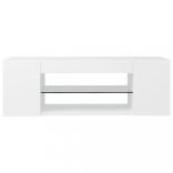fehér TV-szekrény LED-lámpákkal 90 x 39 x 30 cm