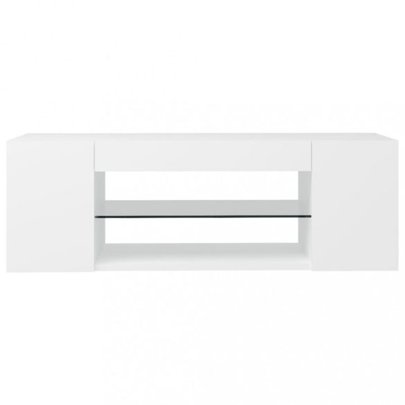 fehér TV-szekrény LED-lámpákkal 90 x 39 x 30 cm