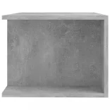 betonszürke TV-szekrény LED lámpákkal 90 x 39 x 30 cm