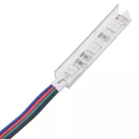 betonszürke TV-szekrény LED lámpákkal 90 x 39 x 30 cm