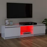 fehér TV-szekrény LED lámpákkal 120 x 30 x 36 cm