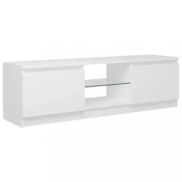 fehér TV-szekrény LED lámpákkal 120 x 30 x 36 cm