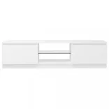 fehér TV-szekrény LED lámpákkal 140 x 40 x 36 cm