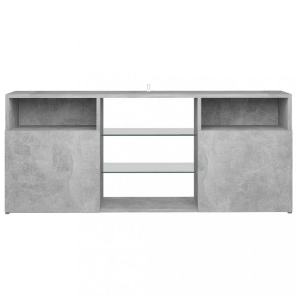 szürke TV-szekrény LED-világítással 120 x 30 x 50 cm