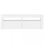 fehér TV-szekrény LED-lámpákkal 120 x 35 x 40 cm