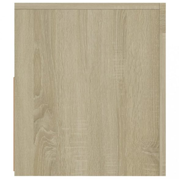 sonoma tölgy színű TV-szekrény LED-lámpákkal 120 x 35 x 40 cm