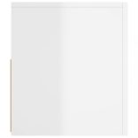 magasfényű fehér TV-szekrény LED lámpákkal 120 x 35 x 40 cm