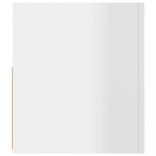 magasfényű fehér TV-szekrény LED lámpákkal 90x35x40 cm