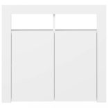 fehér tálalószekrény LED-világítással 80 x 35 x 75 cm