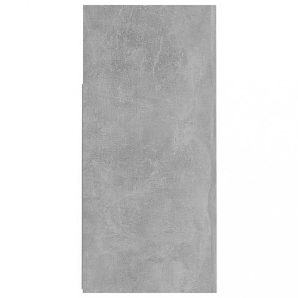 betonszürke tálalószekrény LED-világítással 80 x 35 x 75 cm