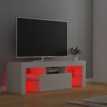 fehér TV-szekrény LED-lámpákkal 120 x 35 x 40 cm